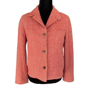 Asprey London Wool Cashmere Blend Jacket Made in Italy Size 4